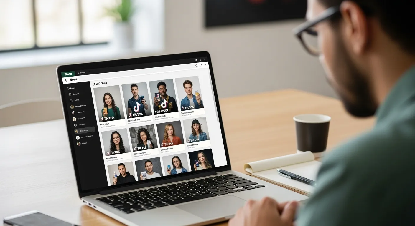 Find TikTok UGC ad creators on Fiverr
